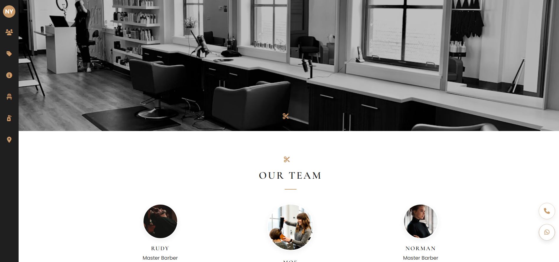 Barbershop Website