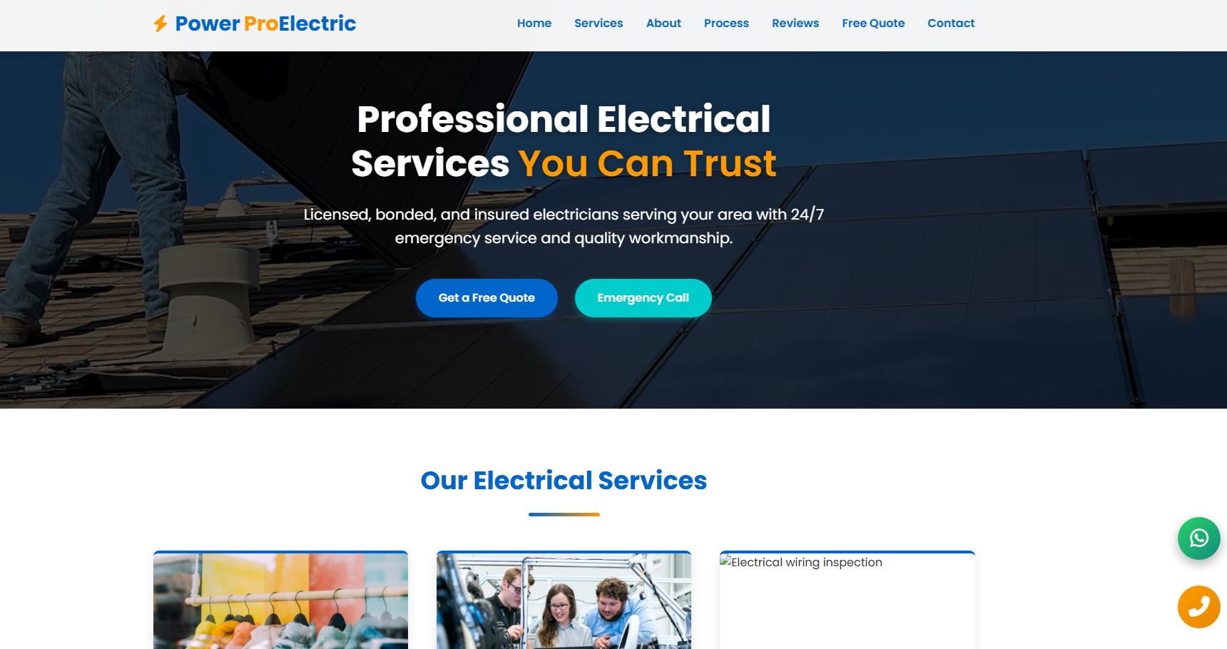 Electricians Website