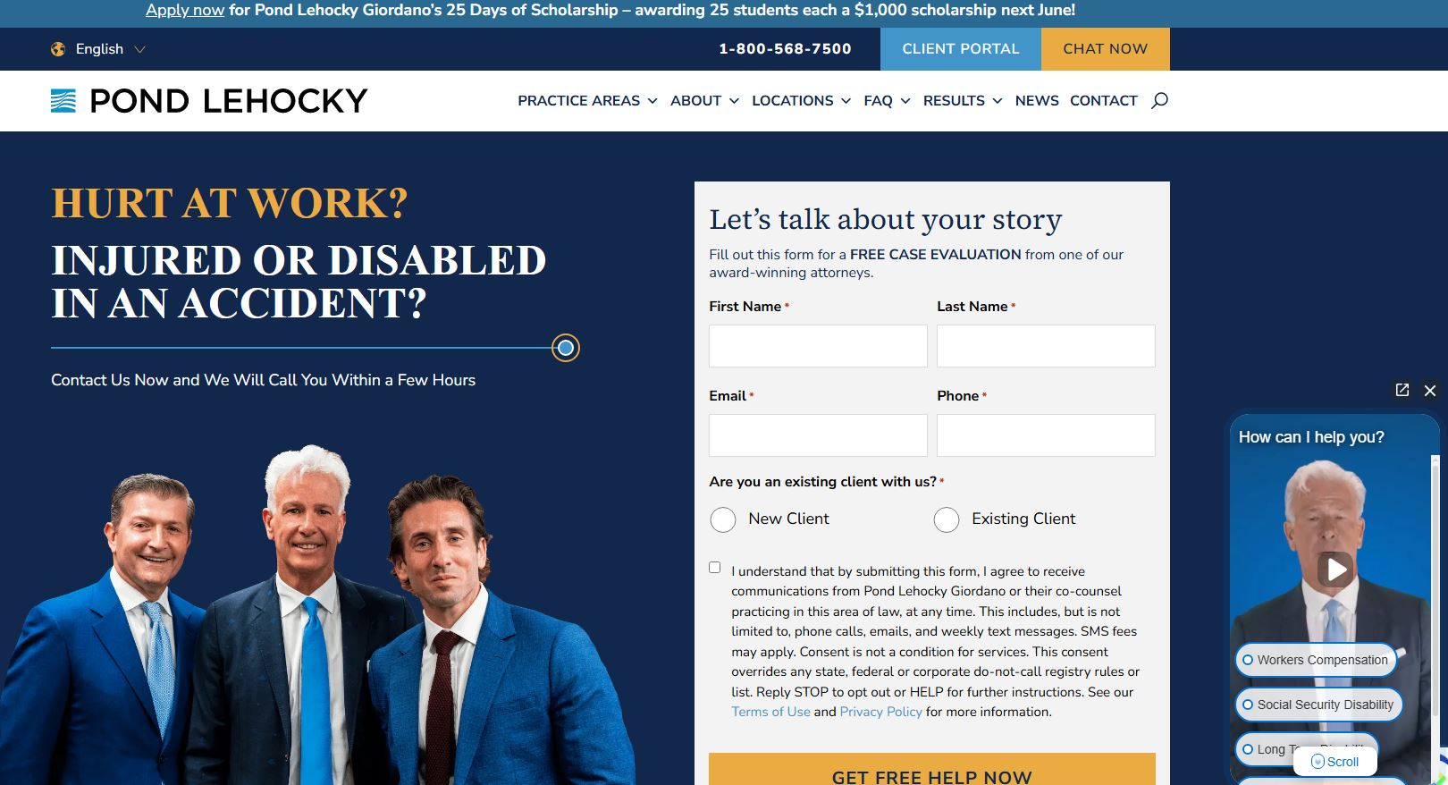 Pond Lehocky Giordano LLP - Desktop View